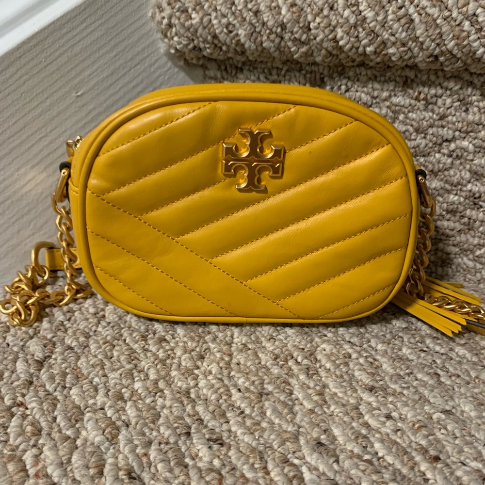 Tory Burch chevron camera bag